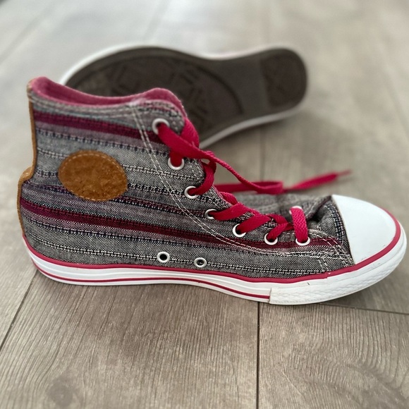 Converse Chuck Taylor Hi Berry Pink High-Top Fabric Basketball Shoe size 5.5 - Picture 9 of 16
